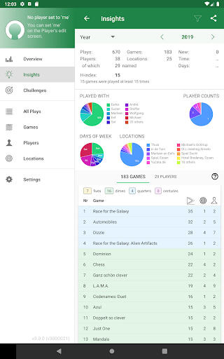 Board Game Stats Screenshot 13