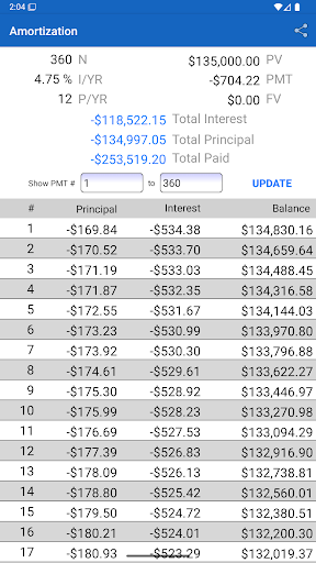 10bii Financial Calculator Screenshot 1
