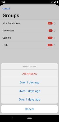 Fluent Reader Lite - RSS Clien Screenshot 1