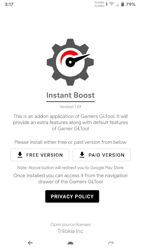 Instant Boost : Addon Screenshot 2