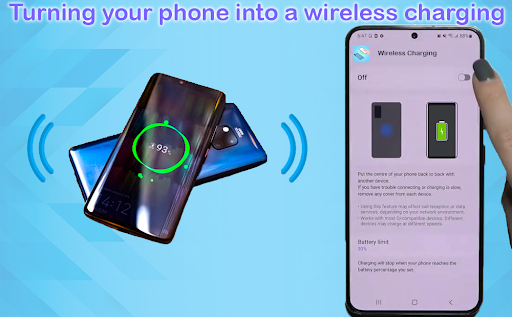 Wireless charge Phone to Phone Screenshot 3