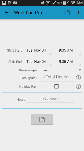 Work Log Pro Screenshot 1