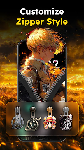 Zipper Lock Wallpapers Screen Screenshot 2