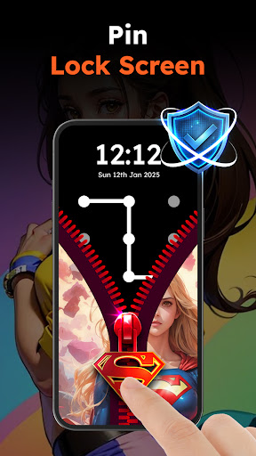 Zipper Lock Wallpapers Screen Screenshot 1