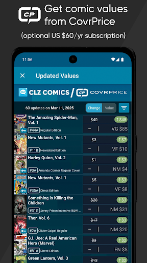 CLZ Comics comic book database Screenshot 2