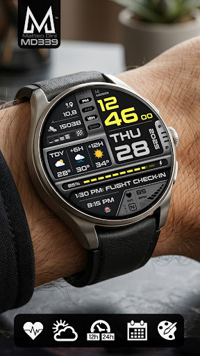 MD339 Digital watch face Screenshot 8
