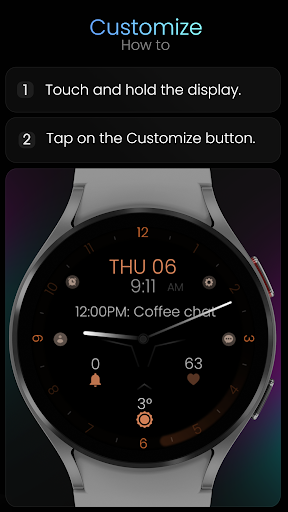 Minimal Black v30 Watch Face Screenshot 14