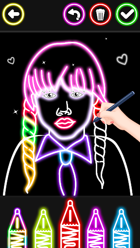 Princess Coloring Book Glitter Screenshot 4