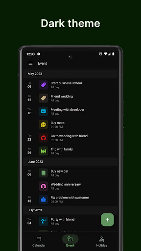 Holiday Calendar Screenshot 5