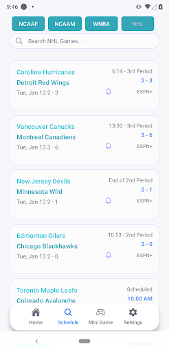 Live Scores : NFL NCAA NBA MLB Screenshot 8
