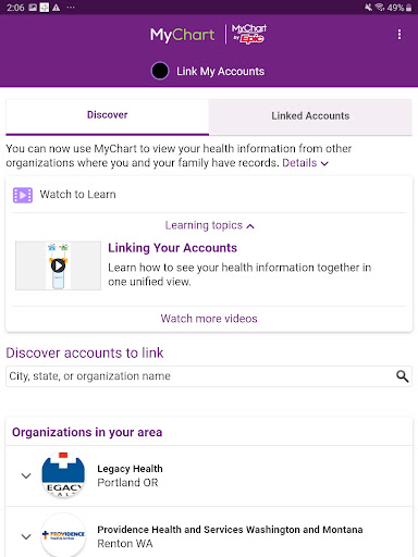 Trinity Health MyChart Screenshot 12