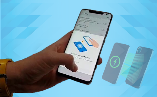 Wireless charge Phone to Phone Screenshot 1