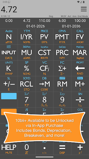 10bii Financial Calculator Screenshot 3