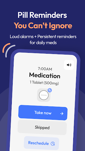 Pillo: Pill Reminder & Alarm Screenshot 1