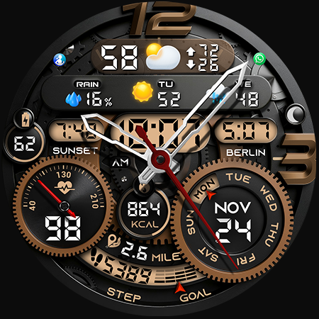 PER32 Ultra Hybrid Watch Face Screenshot 35