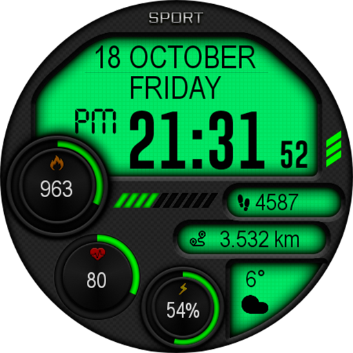 Digital Iwasa Watch Face Screenshot 14