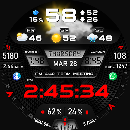 PER27 Digital Watch Face Screenshot 20