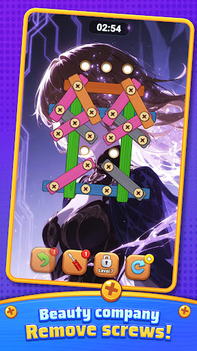 Wood Screw Lovely Puzzle Screenshot 1