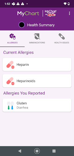 Trinity Health MyChart Screenshot 9