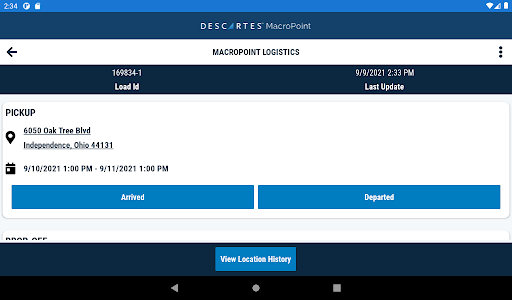 MacroPoint for Truckers Screenshot 8