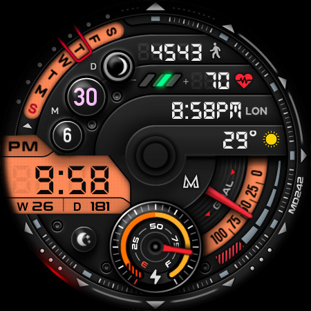 MD242 Hybrid watch face Screenshot 16