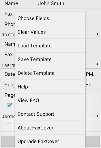 FaxCover Pro Create Cover Page Screenshot 4
