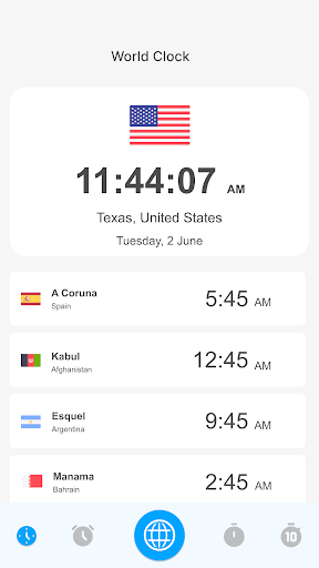 World Clock – World time clock Screenshot 4