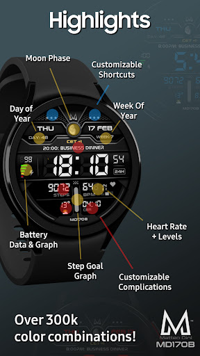 MD170B Digital watch face Screenshot 7
